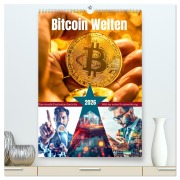 Cover-Bild zum Titel 'Bitcoin Welten (hochwertiger Premium Wandkalender 2026 DIN A2 hoch), Kunstdruck in Hochglanz' von 'Steffen Gierok-Latniak'