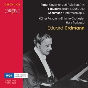 Klavierkonzert op.114/Sonate D 960/Intermezzi op.4 - Erdmann/Rosbaud/RSO Köln