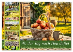 Cover-Bild zum Titel 'Wo der Tag nach Heu duftet - Zwölf stille Monatsmomente im bäuerlichen Rhythmus der Natur (Wandkalender 2026 DIN A4 quer), CALVENDO Monatskalender' von 'Fred Schimak'