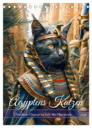 Cover-Bild zum Titel 'Ägyptens Katzen - Göttliche Eleganz im Stile der Pharaonen (Tischkalender 2026 DIN A5 hoch), CALVENDO Monatskalender' von 'Anja Frost'