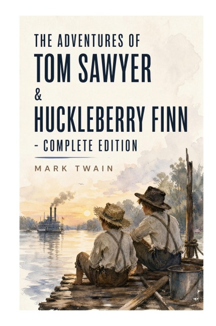 The Adventures of Tom Sawyer & Huckleberry Finn - Complete Edition - Mark Twain