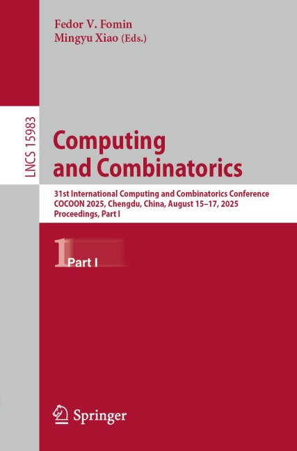 Computing and Combinatorics - 