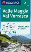 KOMPASS Wanderkarte 110 Valle Maggia, Val Verzasca 1:40.000 - 