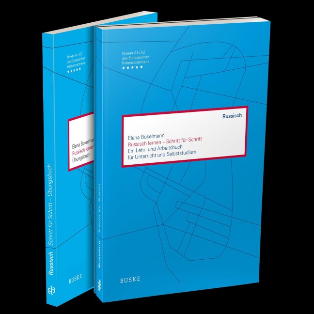 Russisch lernen - Schritt für Schritt Lehrbuch + Übungsbuch (Set) - Elena Bokelmann