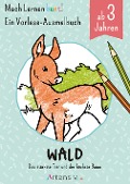 Cover-Bild zum Titel 'Wald - Ein Vorlese-Malbuch für Kinder ab 3 Jahren' von 'Holger Schulz'