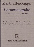 Cover-Bild zum Titel 'Gesamtausgabe. 4 Abteilungen / Der Anfang der abendländischen Philosophie' von 'Martin Heidegger'