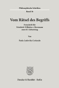 Cover-Bild zum Titel 'Vom Rätsel des Begriffs.' von ''
