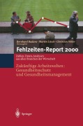 Cover-Bild zum Titel 'Fehlzeiten-Report 2000' von ''