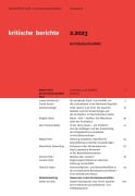Cover-Bild zum Titel 'Kritische Berichte : Zeitschrift für Kunst- und Kulturwissenschaften / Jahrgang 51, Heft 2.2023' von ''