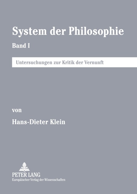 System der Philosophie - Hans-Dieter Klein