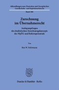 Cover-Bild zum Titel 'Zurechnung im Übernahmerecht' von 'Ben W. Fuhrmann'