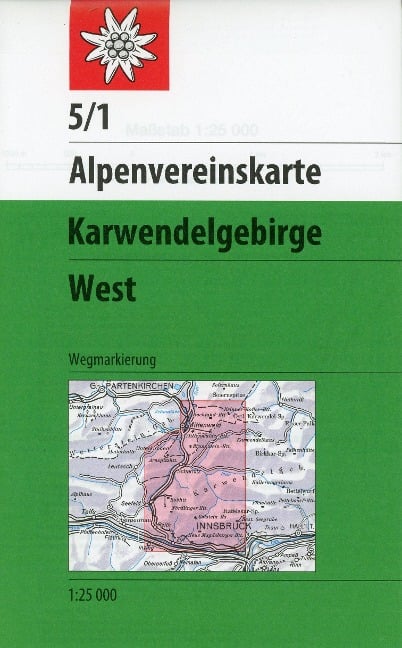 Karwendelgebirge - Westliches Blatt - 