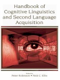 Cover-Bild zum Titel 'Handbook of Cognitive Linguistics and Second Language Acquisition' von ''