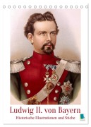 Cover-Bild zum Titel 'Ludwig II. von Bayern: Historische Illustrationen und Stiche (Tischkalender 2026 DIN A5 hoch), CALVENDO Monatskalender' von 'Calvendo Calvendo'