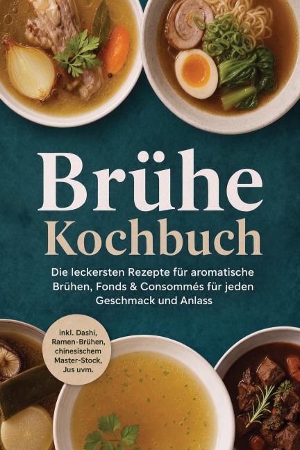 Brühe Kochbuch: Die leckersten Rezepte für aromatische Brühen, Fonds & Consommés für jeden Geschmack und Anlass - inkl. Dashi, Ramen-Brühen, chinesischem Master-Stock, Jus uvm. - Kristin Dreesmann