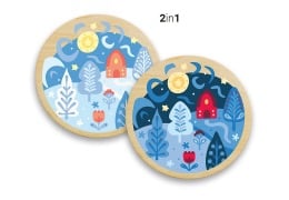 Cover-Bild zum Titel 'CreArt, Malen nach Zahlen Wooden - Nächtliche Stille' von ''