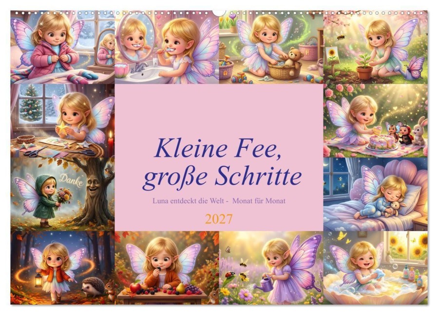 Kleine Fee, große Schritte (Wandkalender 2027 DIN A2 quer), CALVENDO Monatskalender - Liam Blue
