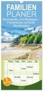 Cover-Bild zum Titel 'Familienplaner 2027 - Normandie und Bretagne - Frankreichs schöner Nordwesten mit 5 Spalten (Wandkalender, 21 x 45 cm) CALVENDO' von 'Thomas Bartruff'