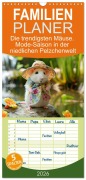 Familienplaner 2026 - Die trendigsten Mäuse. Mode-Saison in der niedlichen Pelzchenwelt mit 5 Spalten (Wandkalender, 21 x 45 cm) CALVENDO - Rose Hurley