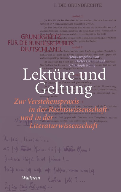 Lektüre und Geltung - 