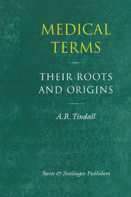 Medical Terms - A. R. Tindall