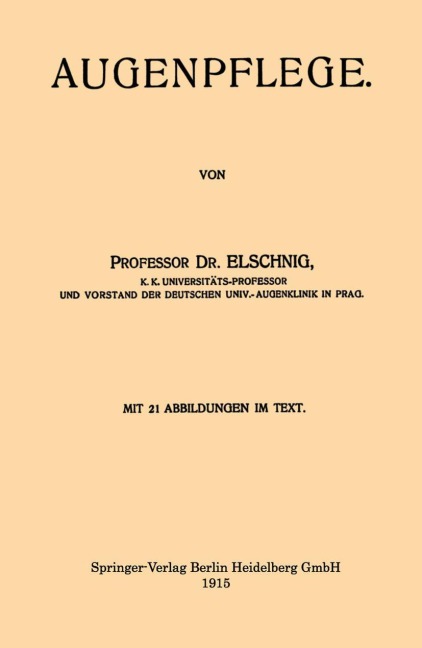 Augenpflege - Anton Elschnig
