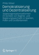 Cover-Bild zum Titel 'Demokratisierung und Dezentralisierung' von 'Philip Stöver'