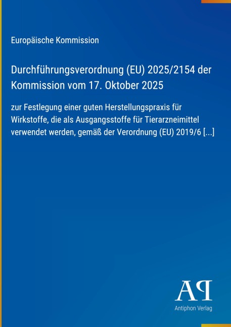 Durchführungsverordnung (EU) 2025/2154 der Kommission vom 17. Oktober 2025 - Europäische Kommission