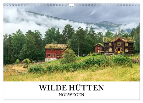 Wilde Hütten Norwegen (Wandkalender 2025 DIN A3 quer), CALVENDO Monatskalender - Wildeyes Wildeyes