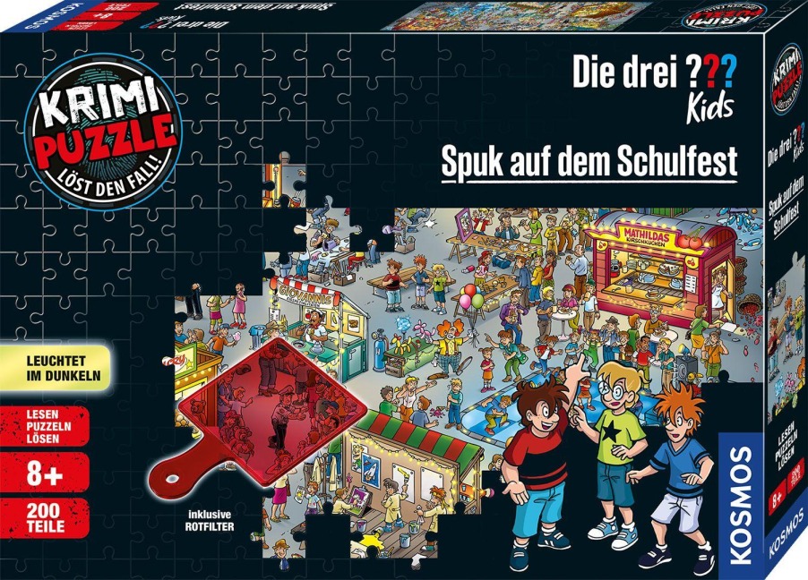 Krimipuzzle ??? Kids 200 Teile / Spuk auf dem Schulfest (drei Fragezeichen) - 