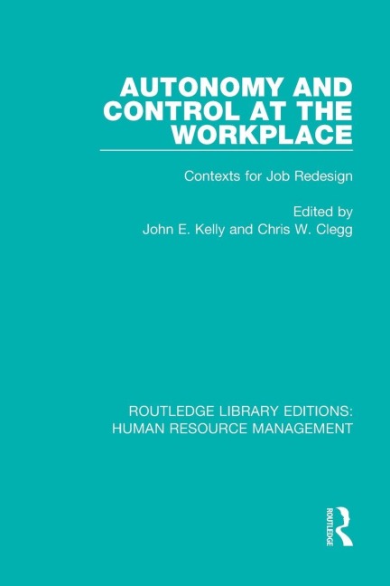 Autonomy and Control at the Workplace - 