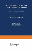 Cover-Bild zum Titel 'Erträgnisse Deutscher Aktiengesellschaften Vor und Nach dem Kriege' von 'Otto Von Mering'