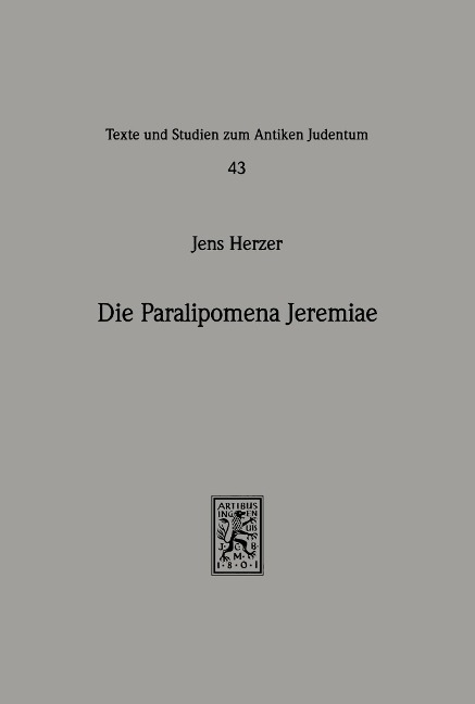 Die Paralipomena Jeremiae - Jens Herzer
