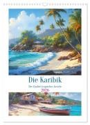Cover-Bild zum Titel 'Die Karibik. Der Zauber tropischer Juwele (Wandkalender 2026 DIN A3 hoch), CALVENDO Monatskalender' von 'Rose Hurley'