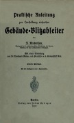 Cover-Bild zum Titel 'Praktische Anleitung zur Herstellung einfacher Gebäude-Blitzableiter' von 'Friedrich Findeisen, Leonhard Weber'