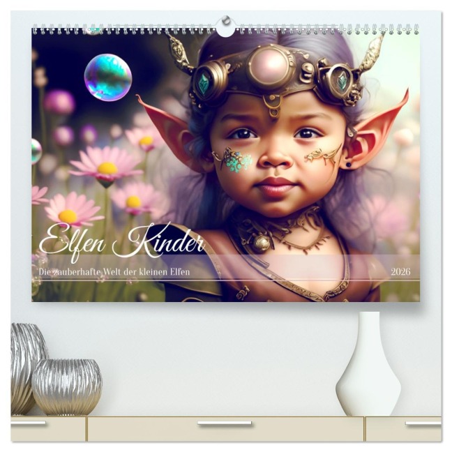Elfen Kinder - Die zauberhafte Welt der kleinen Elfen (hochwertiger Premium Wandkalender 2026 DIN A2 quer), Kunstdruck in Hochglanz - Drachenkind-Fotografie Drachenkind-Fotografie