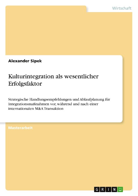 Kulturintegration als wesentlicher Erfolgsfaktor - Alexander Sipek