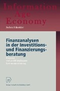 Cover-Bild zum Titel 'Finanzanalysen in der Investitions- und Finanzierungsberatung' von 'Jochen Schneider'