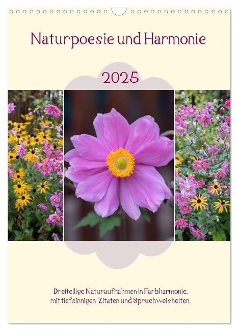 Naturpoesie und Harmonie (Wandkalender 2025 DIN A3 hoch), CALVENDO Monatskalender - SusaZoom SusaZoom