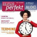 Cover-Bild zum Titel 'Deutsch lernen Audio - Termine vereinbaren' von 'Felix Forberg, Katia Hanke, Claudia May, Katia Riedel, Barbara Schiele'