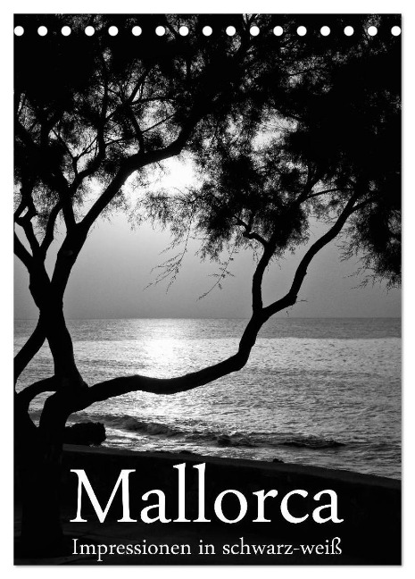 Mallorca Impressionen in schwarz-weiß (Tischkalender 2024 DIN A5 hoch), CALVENDO Monatskalender - Brigitte Stehle