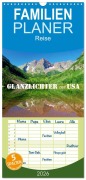 Familienplaner 2026 - Glanzlichter der USA mit 5 Spalten (Wandkalender, 21 x 45 cm) CALVENDO - Dirk Stamm