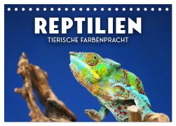 Cover-Bild zum Titel 'Reptilien - Tierische Farbenpracht (Tischkalender 2026 DIN A5 quer), CALVENDO Monatskalender' von 'Sf Sf'
