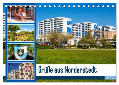 Grüße aus Norderstedt (Tischkalender 2024 DIN A5 quer), CALVENDO Monatskalender - D. E. T. Photo Impressions