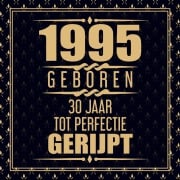 1995 Geboren 30 Jaar Tot Perfectie Gerijpt - Gold Wigman