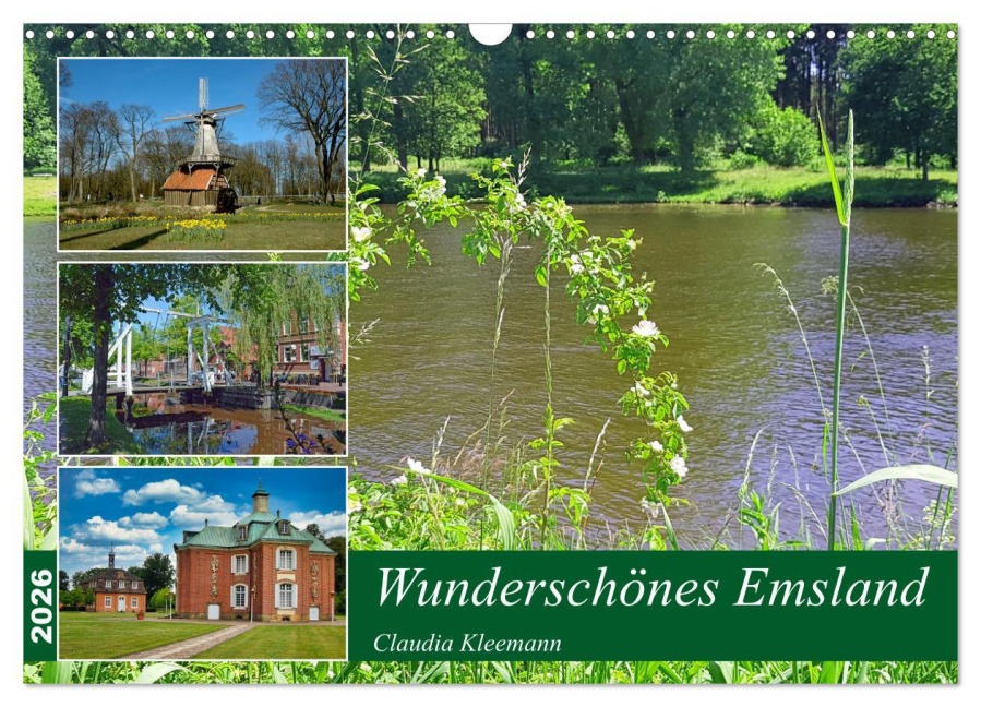 Wunderschönes Emsland (Wandkalender 2026 DIN A3 quer), CALVENDO Monatskalender - Claudia Kleemann