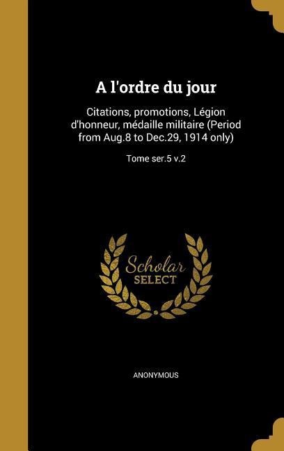 A l'ordre du jour - 