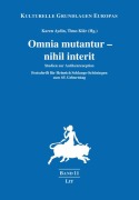 Cover-Bild zum Titel 'Omnia mutantur - nihil interit' von ''
