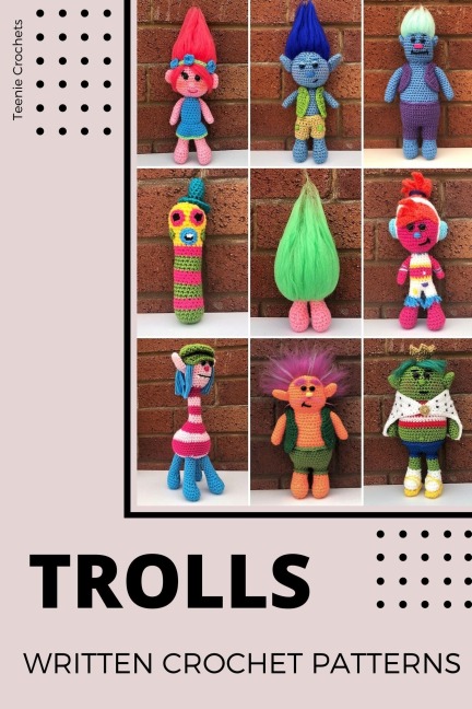 Trolls - Written Crochet Pattern - Teenie Crochets
