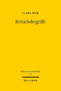 Cover-Bild zum Titel 'Betriebsbegriffe' von 'Clara Senk'